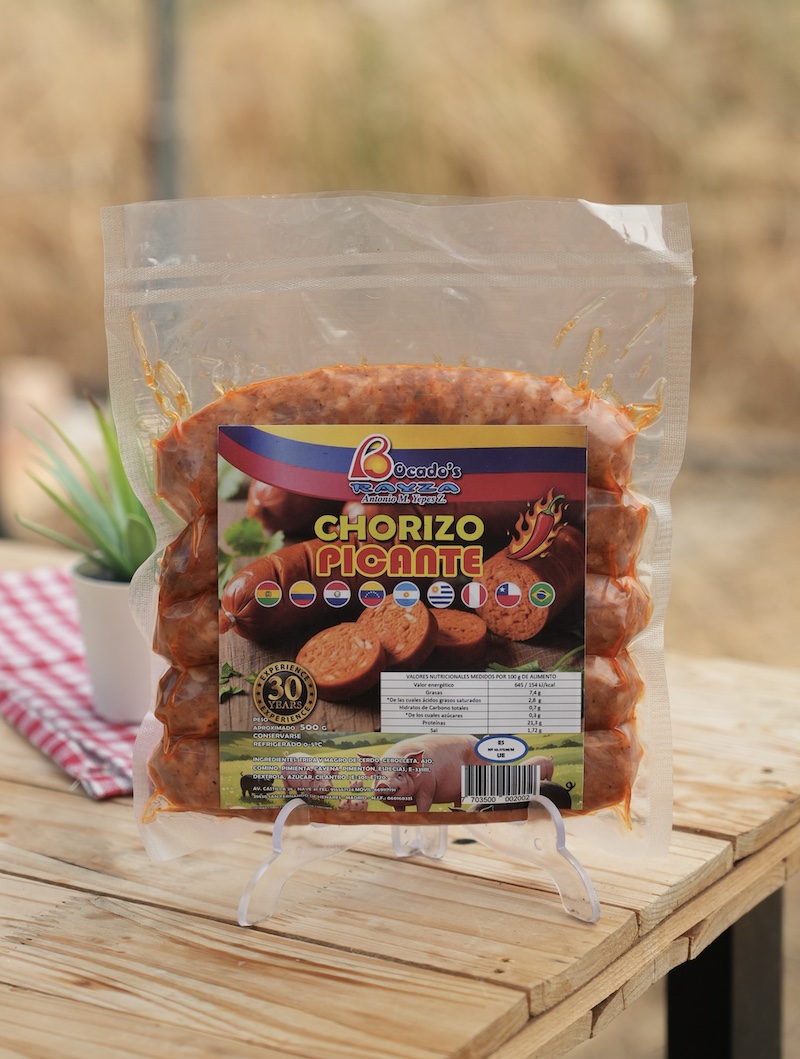 chorizo colombiano picante bocados rayza